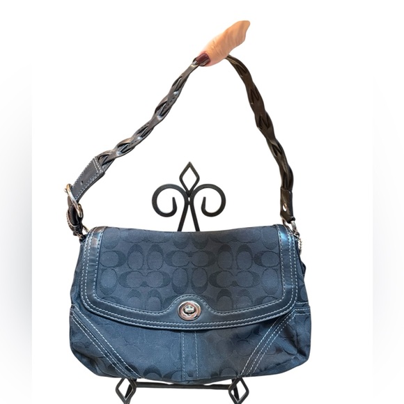 Coach Shoulder Signature Handbag/Purse with Dust bag! EUC. . - Picture 3 of 16